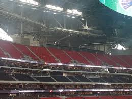 Mercedes Benz Stadium 300 Level Sideline Football Seating