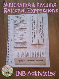 Multiplying And Dividing Rational Expressions Math Journal Interactive Notebook Activit Rational Expressions Interactive Notebook Activities Math Expressions