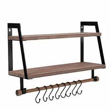 Complete your bathroom with this charming barn door space saver by style selections. Halcent Wall Shelves Wood Storage Shelves With Towel Bar Floating Shelves Rustic 2 Tier Bathroom Shelf Kitchen Spice Rack With H