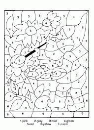 Includes images of baby animals, flowers, rain showers, and more. Hard Color By Number Pages Printable Nicoles Free Coloring Pages Coloring Library