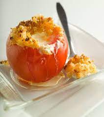 Baked Stuffed Tomatoes With Goat Cheese Fondue Recipe Recipe Recipes Goat Cheese Fondue Recipe Fondue Recipes