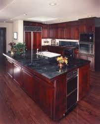 Photo credit | rocky mountain stone company Pin By Colleen Visser On Someday Eventually Cherry Wood Kitchen Cabinets Cherry Wood Cabinets Cherry Cabinets Kitchen