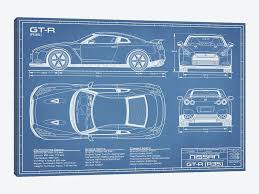 Check spelling or type a new query. Nissan Gt R R35 Skyline Bluepr Canvas Wall Art Action Blueprints