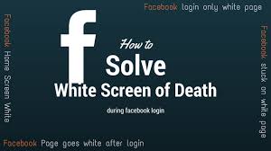 I turned on my hp 7 notebook this evening. Solved Facebook White Screen Of Death After Login Youtube