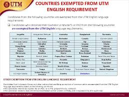If you are considering visiting malaysia. English Proficiency Requirements For International Students Update