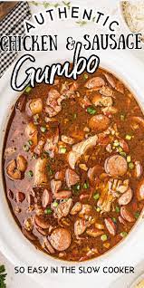 Crock Pot Chicken And Sausage Gumbo Recipe Gumbo Recipe Easy Gumbo Slow Cooker Gumbo Recipe