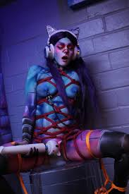 Cyberpunk Kitty Android Tied and Bound by (My Pet Monster Girl)