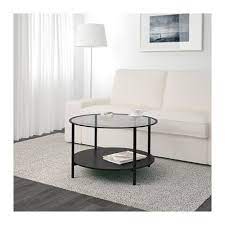 vittsjo salontafel zwartbruin glas 75 cm ikea koffietafel salontafel glazen salontafels