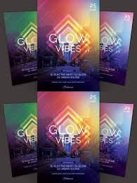 Glow Vibes Flyer Flyer Glow Flyer Design