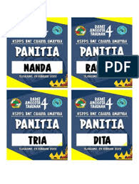 Change the name (also url address, possibly the category) of the page. Name Tag Panitia Rat