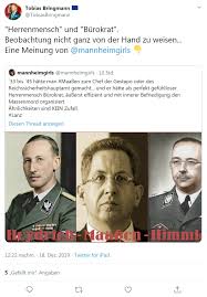 The latest tweets from @hgmaassen Dokumentiert Der Herrenmensch Und Burokraten Tweet Von Tobias Bringmann Uber Hans Georg Maassen Das Blogmagazin