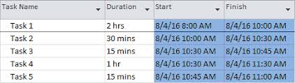 Hourly Gantt Chart Onepager Pro