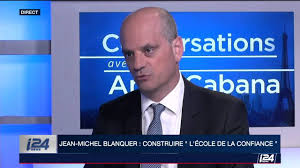 Annonce d'une relation entre blanquer et anna cabana, journaliste. I24news En Francais Jean Michel Blanquer Dans Conversations Avec Anna Cabana Facebook