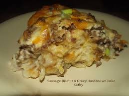 Biscuits And Gravy Casserole With Eggs Sausage Biscuit Gravy Hashbrown Bake Recipe Detail Take Out The Biscuits And Use T Sausage Gravy Casserole Hashbrown Breakfast Casserole Sausage Biscuits