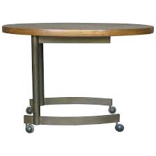 Side Table With Oval Top On Wheels Side Table Table Beautiful Wood
