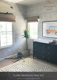 The sailboat prints on the wall are an awesome accent, flanking either. Baby Blue Van Print Classic Car Art Vintage Surf Printable Vehicle Wall Art Bus Art Surfboard Transportation Art Coastal Bedroom Art Toddler Boy Room Decor Surf Room Boys Room Decor