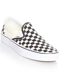 Zapatos Sin Cordones Vans Classic Negro Blanco Checkerboard From Vans Slip On Cuadros B On 21 Buttons
