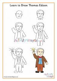 Edison received 1,200 patents, including those for the incandescent electric lamp, phonograph. Learn To Draw Thomas Edison