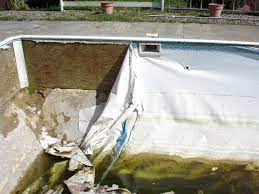 With a vinyl liner swimming pool, unlike a fiberglass or a gunite pool. Vinyl Pool Liner Problems
