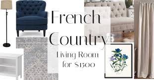 It's a great colour to exercise around, but not so good for living rooms or bedrooms where we want to wind down. French Country Living Room For 1500 Design Morsels