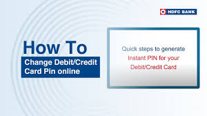 Hdfc currently offers only one credit card payment option using a debit card. Change Debit Credit Card Pin Online Youtube
