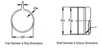 Various Sizes Wire Snap Ring Eaton Snap Rings For Automotive