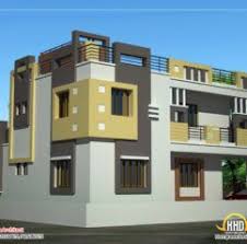 Beauteous Building Elevation Design Duplex House Plan And Elevation Sq Ft Kerala Home Building Elevation Desi Building Design House Design Duplex House Plans