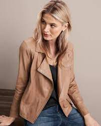 Eileen Fisher S Moto Jacket Exudes Luxurious Elegance With An Edge A Jacket With Pared Down Biker Style In Supple Vegetable Clothes For Women Clothes Fashion