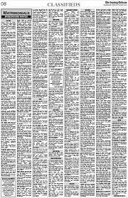 Matrimonial Ad in Tribune ...
