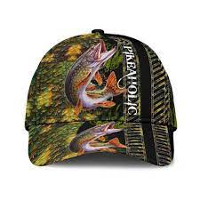 Northern Pike Fishing Hat Hook 3d Design Print Cap Owls Owls Matrix