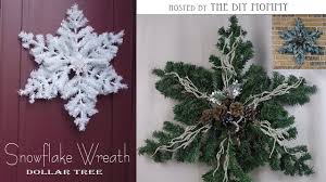 Snowflake Wreath Christmas Diy Decor Challenge Hosted By The Diy Mommy Dol Christmas Wreaths Diy Diy Christmas Snowflakes Christmas Snowflakes Decorations