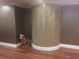 Paint with glitter for walls. How To Accessorise With Glitter Wallpaper The Best Wallpaper Place Blog