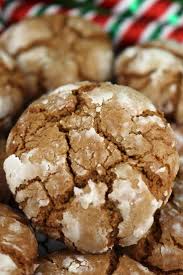 Gingerbread Crinkle Cookies Recipe Delicious Christmas Cookies Crinkle Cookies Cookies Recipes Christmas