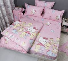 This playful hypoallergenic bed cover fits over any twin size bed and transforms it into a giant hello kitty your kid will never get tired of. Diaidi Home Textile Hello Kitty Bedding Set Cute Kids Cartoon Bedding Set Pink Hello Kitty Bedroom Set Twin Queen King 4pcs Queen Buy Online In Bahamas At Bahamas Desertcart Com Productid 13672859