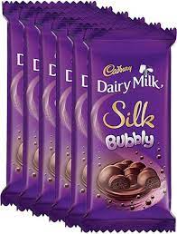 Data consistent with typical reduced fat dairy milk. Cadbury Dairy Milk Silk Bubbly Chocolate Bar 50g Pack Of 6 Bars 6 X 50 G Buy Online In Japan At Desertcart Jp Productid 138398758