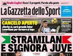 La gazzetta asegura que el club blanco está preparando el camino por si zidane decide marcharse y allegri, principal candidato a sustituirlo, ya sabría las condiciones de su contrato. La Gazzetta Dello Sport In Prima Pagina Stramilan E Signora Juve Tuttomercatoweb Com