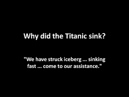 titanic ppt who was to blame reasons