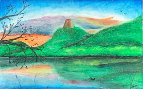 Mca Oil Pastels Class In Partnership With Winona Friendship Center River Arts Alliance Mountain figure drawing for kids. mca oil pastels class in partnership