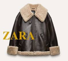 Vintage Zara Leather Jacket With Fur Collar Womens Extra Small Size - Etsy