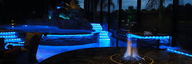 Led Pool Lighting Creates A Backyard Resort