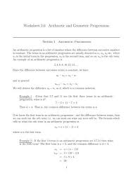Sequences whose rule is the addition of a constant are called arithmetic sequences, similar to geometric sequences that follow a rule of multiplication. Worksheet 3 6 Arithmetic And Geometric Progressions