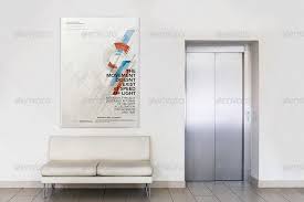 Photorealistic Gallery Poster Mock Up Ad Gallery Ad Photorealistic Mock Poster Poster Mockup Free Psd Poster Poster Mockup Free