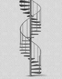 For homes that are really compact, spiral staircase designs will be the most efficient in terms of horizontal space; Metal Spiral Helical Staircase On Pillar With Tube Railings Royalty Free Cliparts Vectors And Stock Illustration Image 137879609