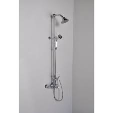 Thermostatic Wall Mount Shower Set With Handheld Shower Shower Set Hand Held Shower Handheld Shower Head