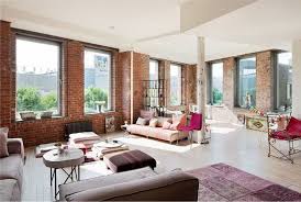 Nyc Apartment With Brick Walls New York Apartment Loft Living Exposed Brick Walls