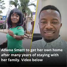 Kwaku Manu has helped Adwoa Smart to cross the first hurdle in her journey  to becoming a homeowner in the video below. Photo source: AdwoaSmartTv,  KwakuManu (Facebook)