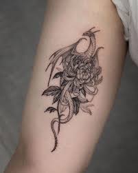 Maybe you would like to learn more about one of these? Black Dragon Red Flowers Tattoo Novocom Top