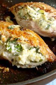 Best Spinach Artichoke Stuffed Chicken Recipe How To Make Stuffed Chicken Delish Com