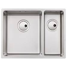 Large bowl length (mm) 340: Abode Matrix 1 5 Bowl Right Hand Half Bowl Stainless Steel Kitchen Sink Wickes Co Uk