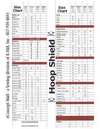 Hoop Size Chart